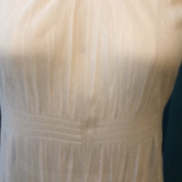 Cream sheer tank sheath slip dress from Paris. Super Unique - Picture 6 of 10